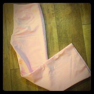 Pink pinstriped dress pants